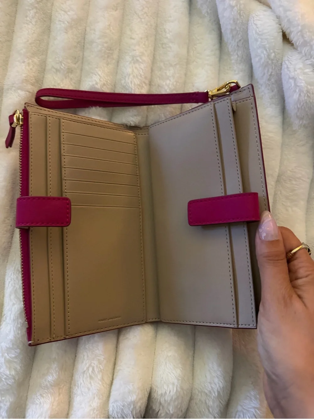 Marc Jacobs Plum Wristlet Wallet -